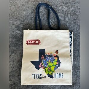 H-E-B "Texas Is Home" Reusable Canvas Shopping Bag/Tote, 16" x 14.5"